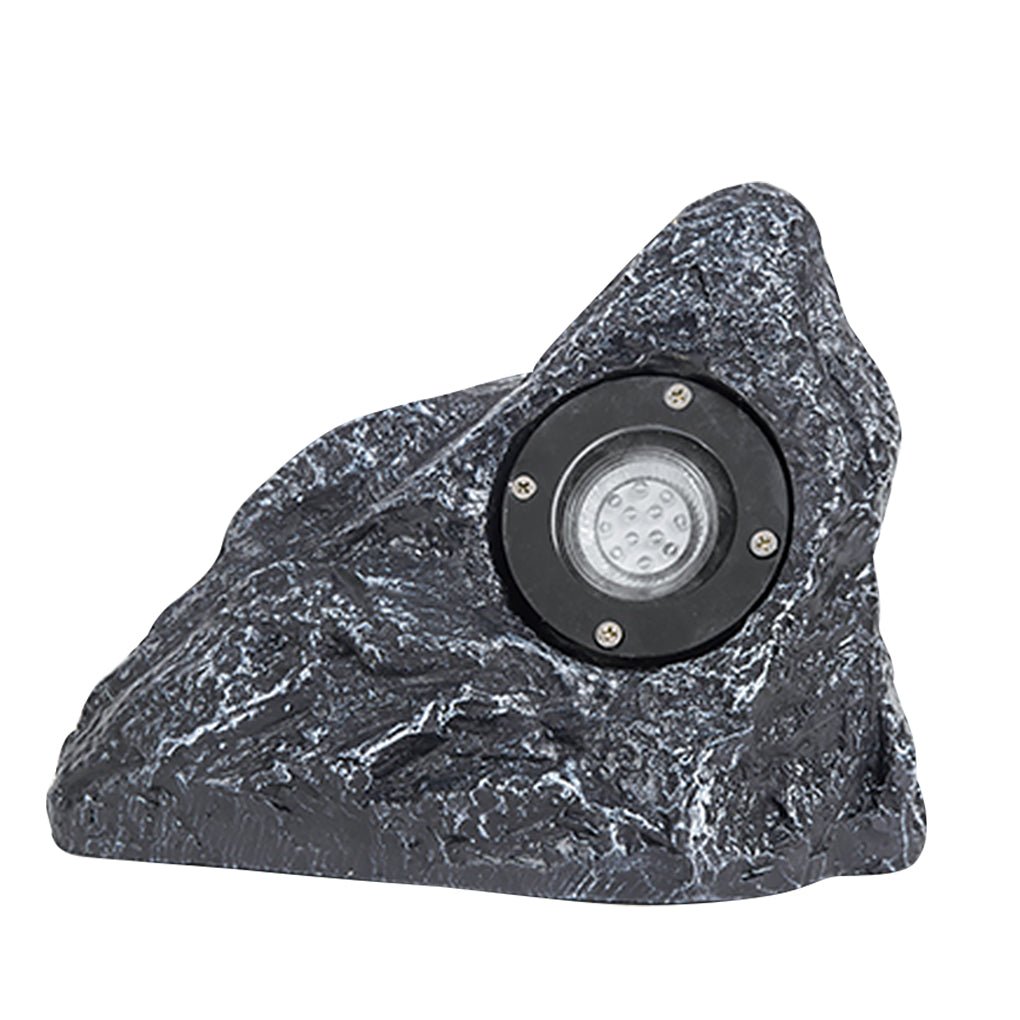 Resin Stone-Inspired Warm LED Garden Light Outdoor Illumination