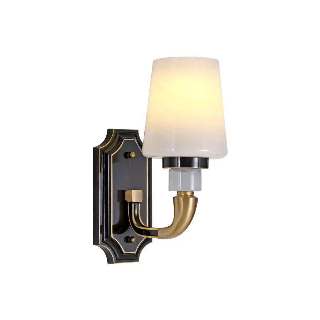 Brass Candle Sconces Wall Modern Double Ended Glass Light