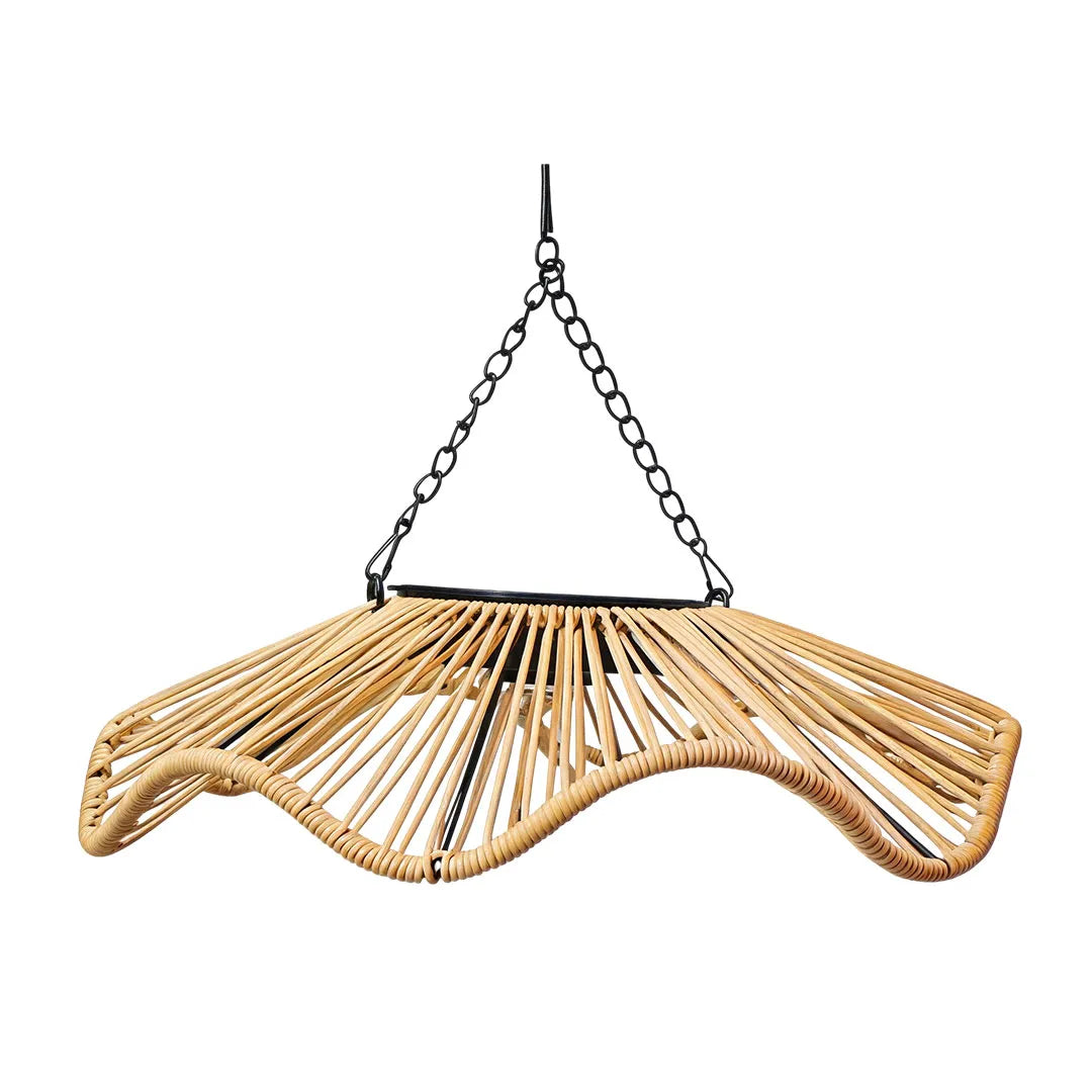Outdoor Woven Pendant Light Modern Solar Ceiling Light
