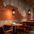 Retro Industrial Pendant Lights Vintage Black Iron Ceiling Light