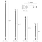 Skyline Linear LED Lighting Rotatable Ultra-Thin Steel Bar Light