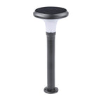 Sleek Black Solar LED Lawn Light Contemporary Outdoor Path Lighting