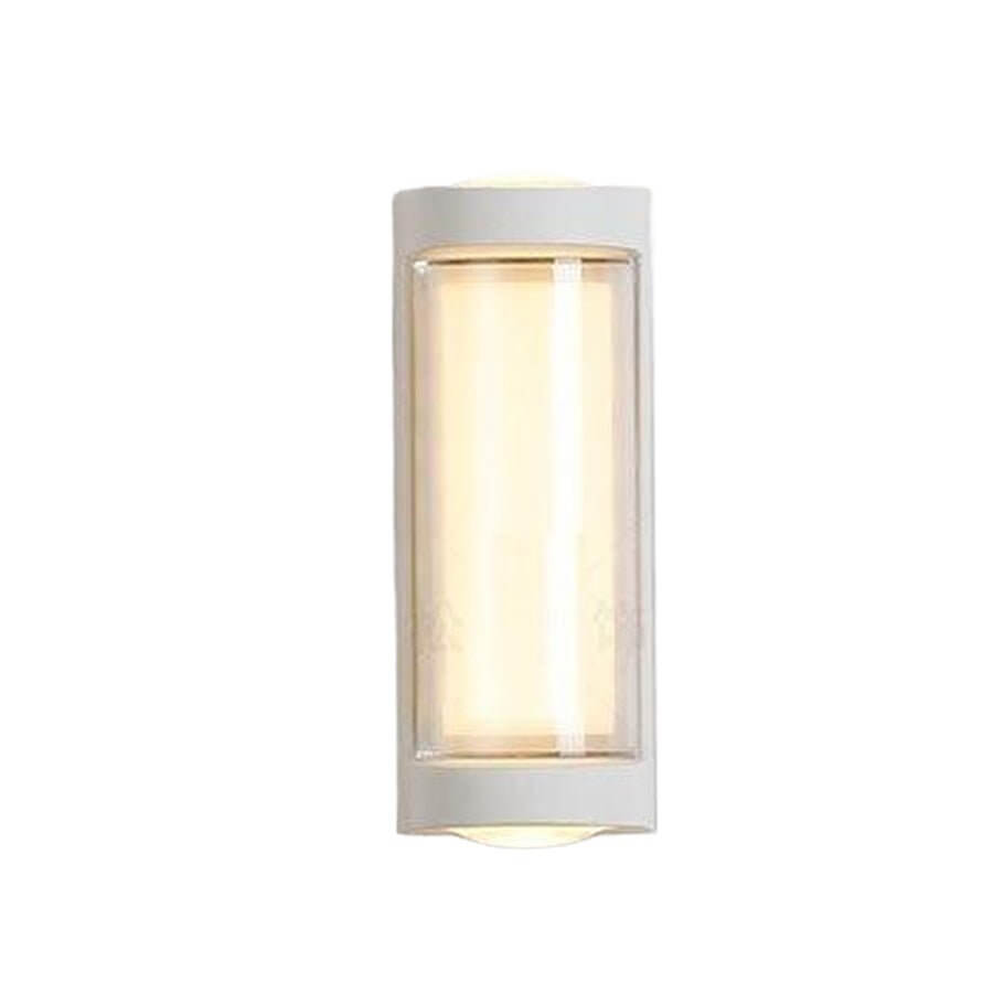 Sleek Dual-Directional Outdoor Wall Light with Modern Arc & Rectangular Designs