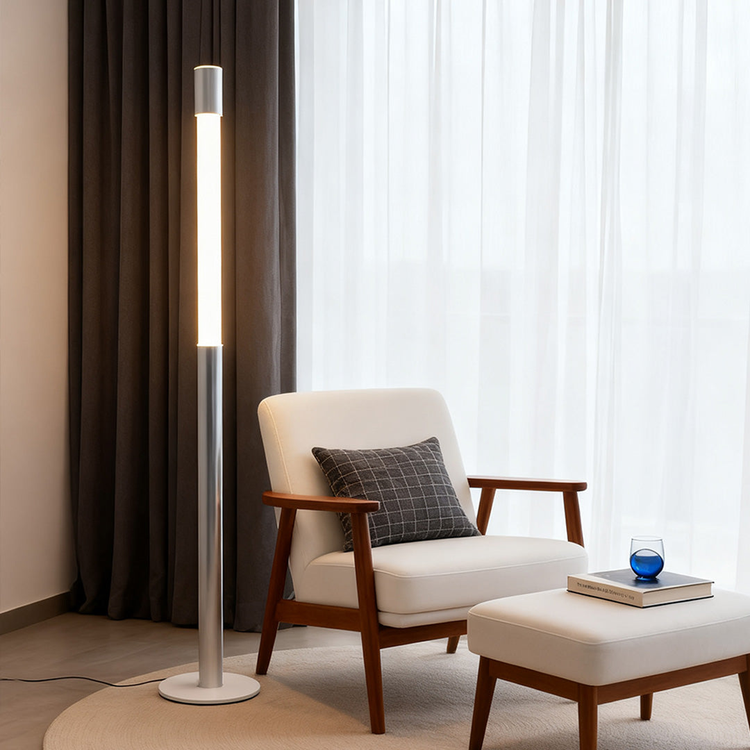 Italian Floor Lamp Elegant Minimalist Gray Creative Design light