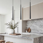 Minimalist Conical Long Tube Design COB Black Nordic Pendant Light