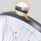 Sleek Solar LED Outdoor Landscape Post Pole Lights - Black Tapered Top