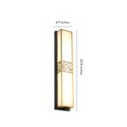 Linear Wall Lighting Slim Indoor Strip Copper Lamp