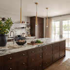 Elongated Cylinder Island Kitchen Pendant Lighting Metal Acrylic Pendant Lighting