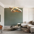 Circle Modern Ring Light Chandelier Aluminum Acrylic Kitchen Ceiling Light