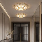 Small Crystal Flush Mount Ceiling Light Minimalist LED Light