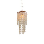 Small Staircase Chandelier American Country Shell Ceiling Light
