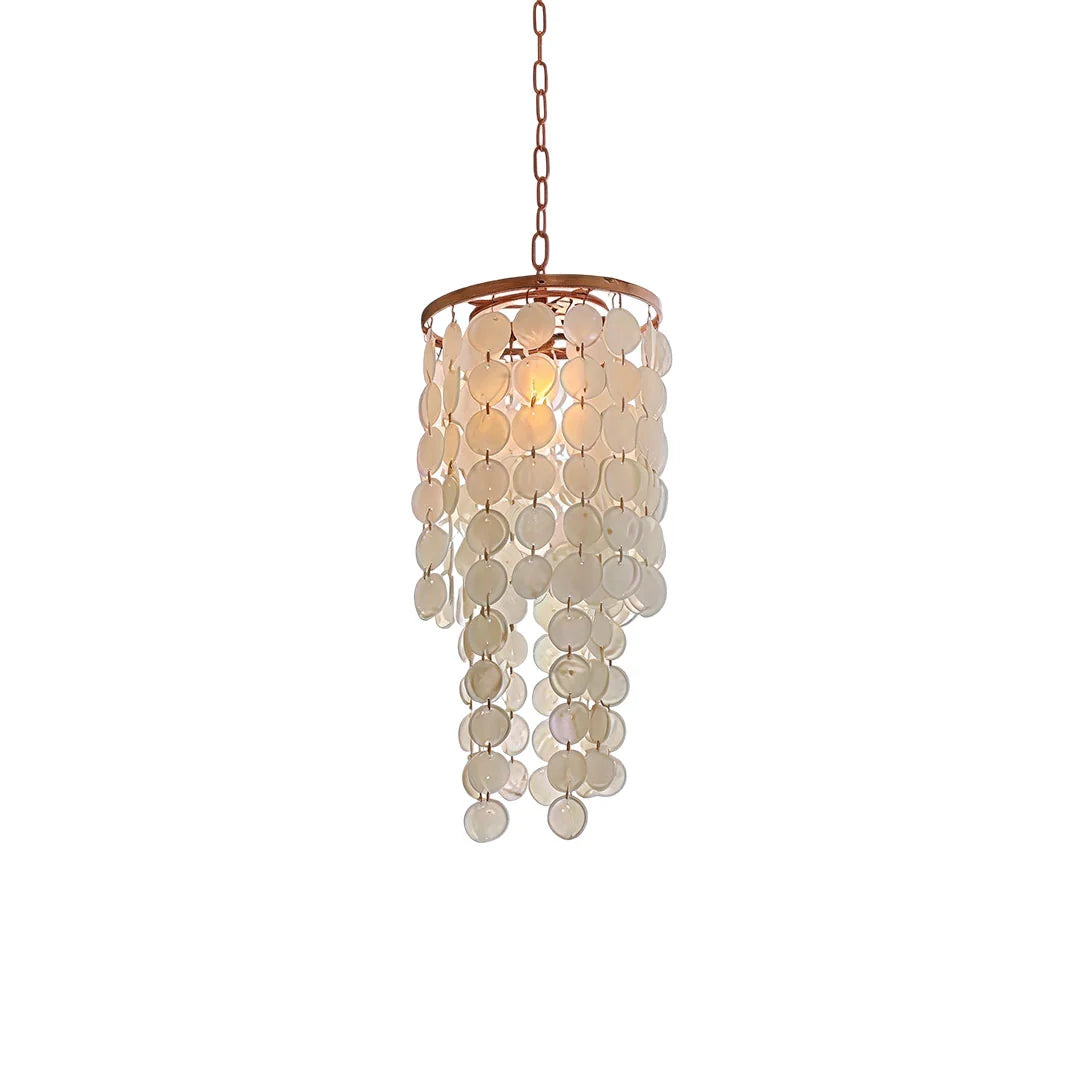 Small Staircase Chandelier American Country Shell Ceiling Light