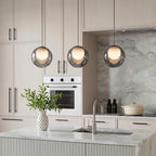 6.3-inch Glass Bubble 1-Light Pendant Light