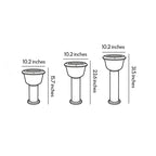 LED Landscape Path Light Modern Bowl-Shade Outdoor Lawn Light