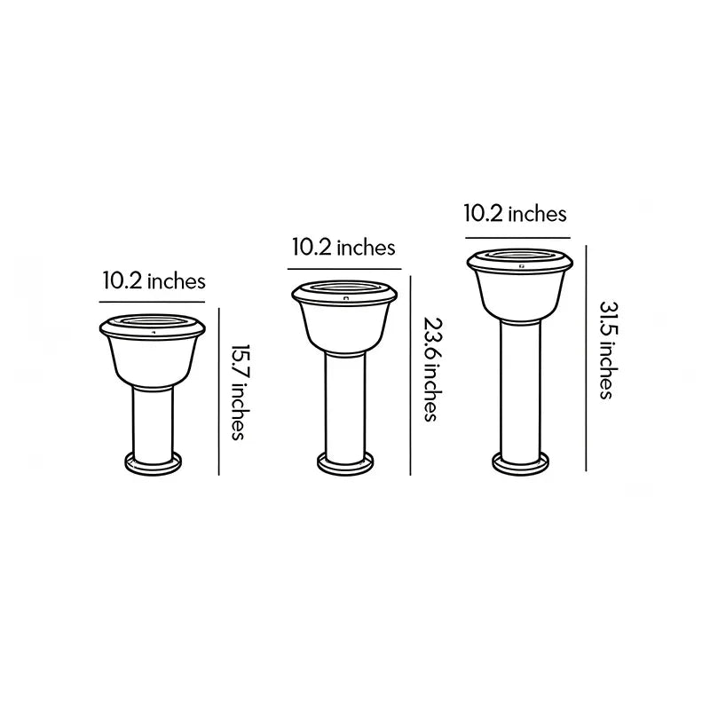 LED Landscape Path Light Modern Bowl-Shade Outdoor Lawn Light
