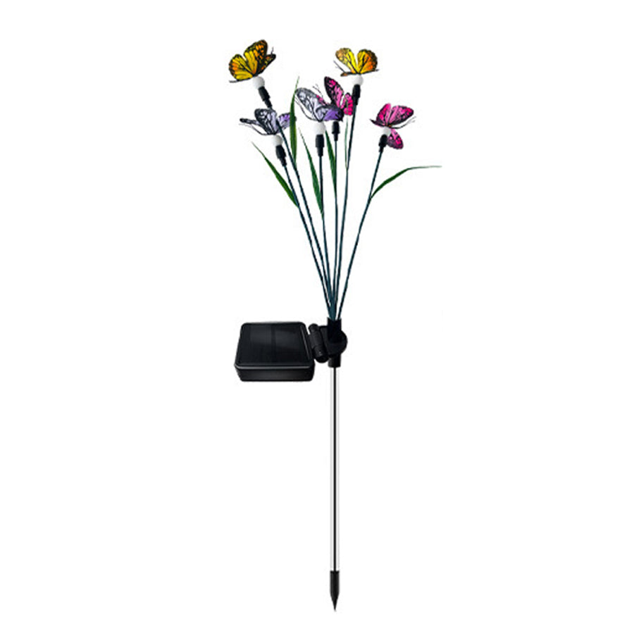 6 PCS Butterfly Solar Garden Lights Six-Head Lawn Stake Light
