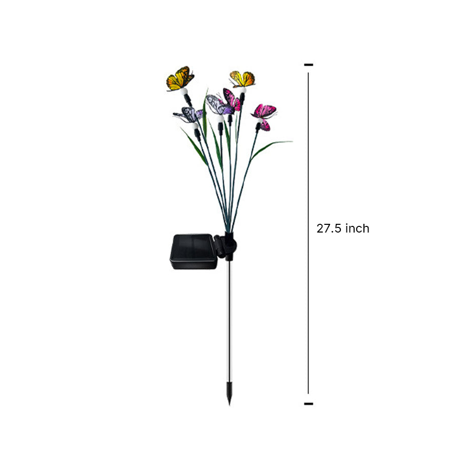 6 PCS Butterfly Solar Garden Lights Six-Head Lawn Stake Light
