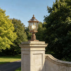 Solar Column Pillar Lights LED Waterproof Garden Fence Post Light