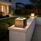 Solar Driveway Pillar Lights Waterproof Stainless Steel Light
