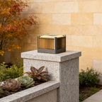 Solar Driveway Pillar Lights Waterproof Stainless Steel Light