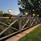 2 PCS Clip on Outdoor Solar Lights and USB Rechargeable Light