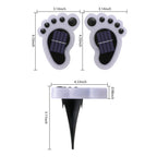 2 PCS Yard Path Lights Solar LED Waterproof Landscape Lights