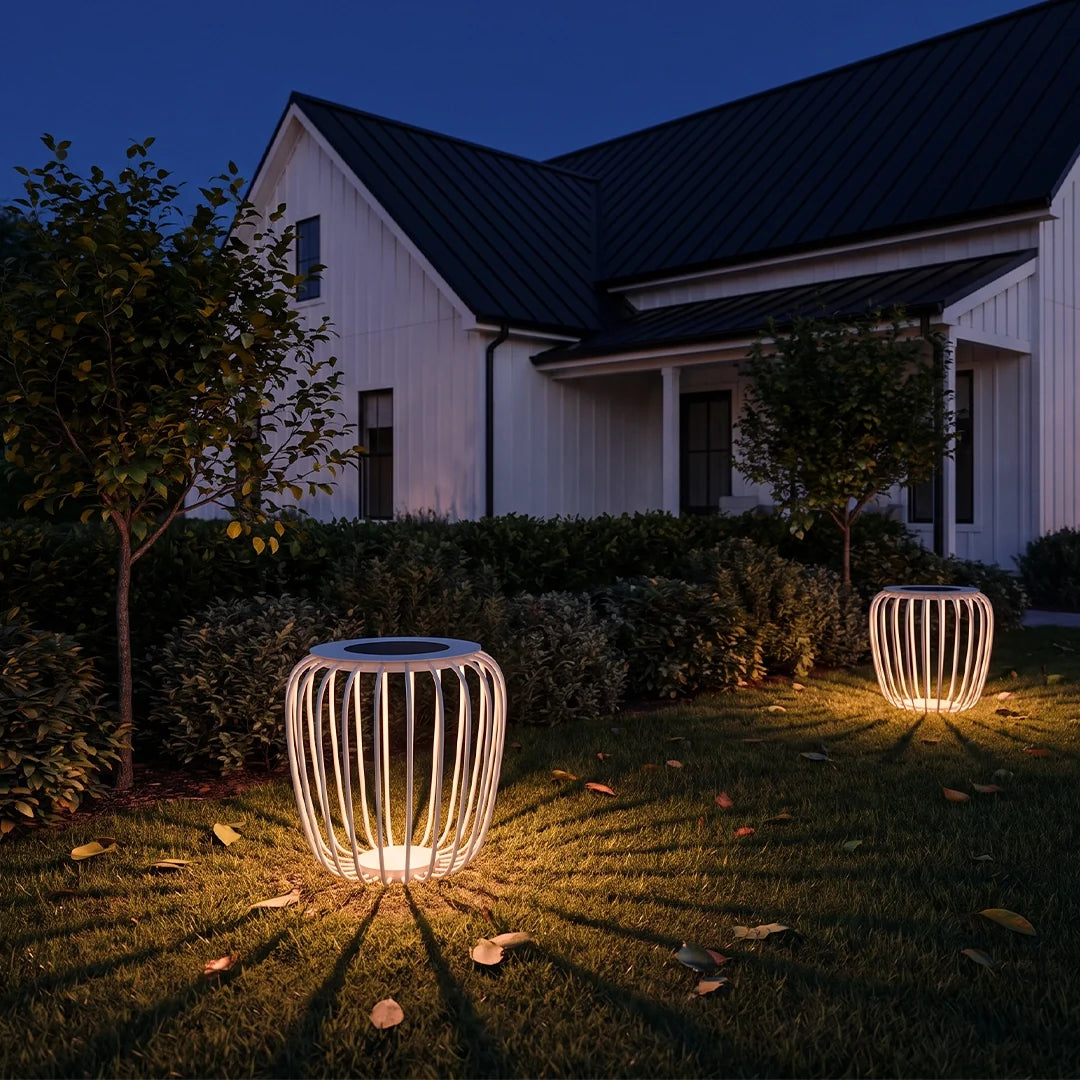 Solar Garden Lanterns Modern Waterproof LED Outdoor Lamp