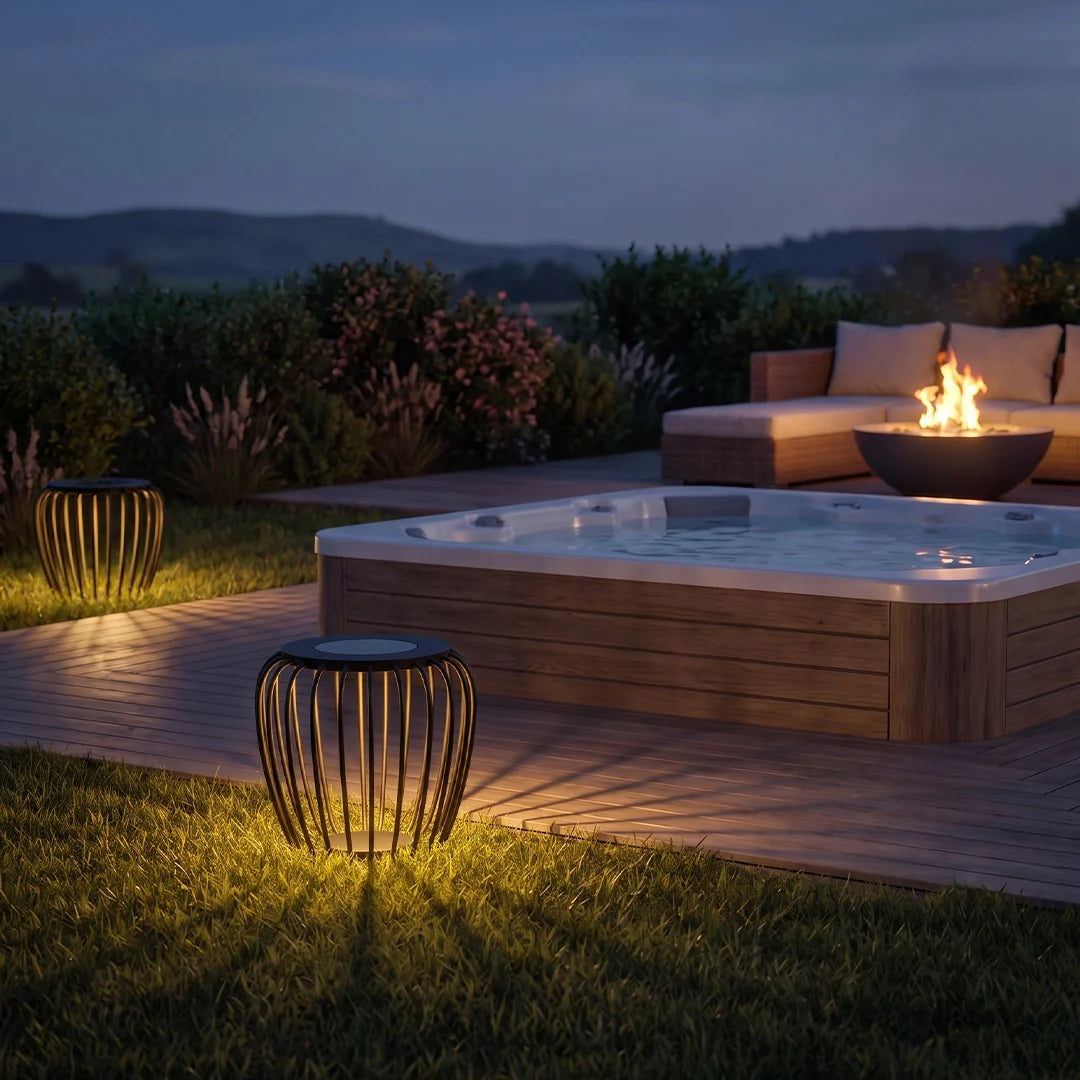 Solar Garden Lanterns Modern Waterproof LED Outdoor Lamp