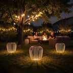 Solar Garden Lanterns Modern Waterproof LED Outdoor Lamp