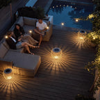Solar Garden Lanterns Modern Waterproof LED Outdoor Lamp