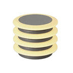 Solar Garden Pillar Lights Modern Round Outdoor Waterproof Light