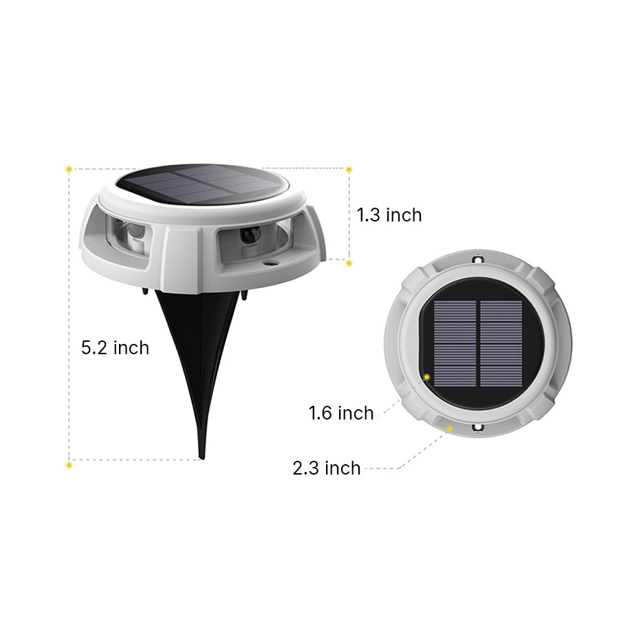 4 PCS In Ground Path Lights Solar Waterproof Light