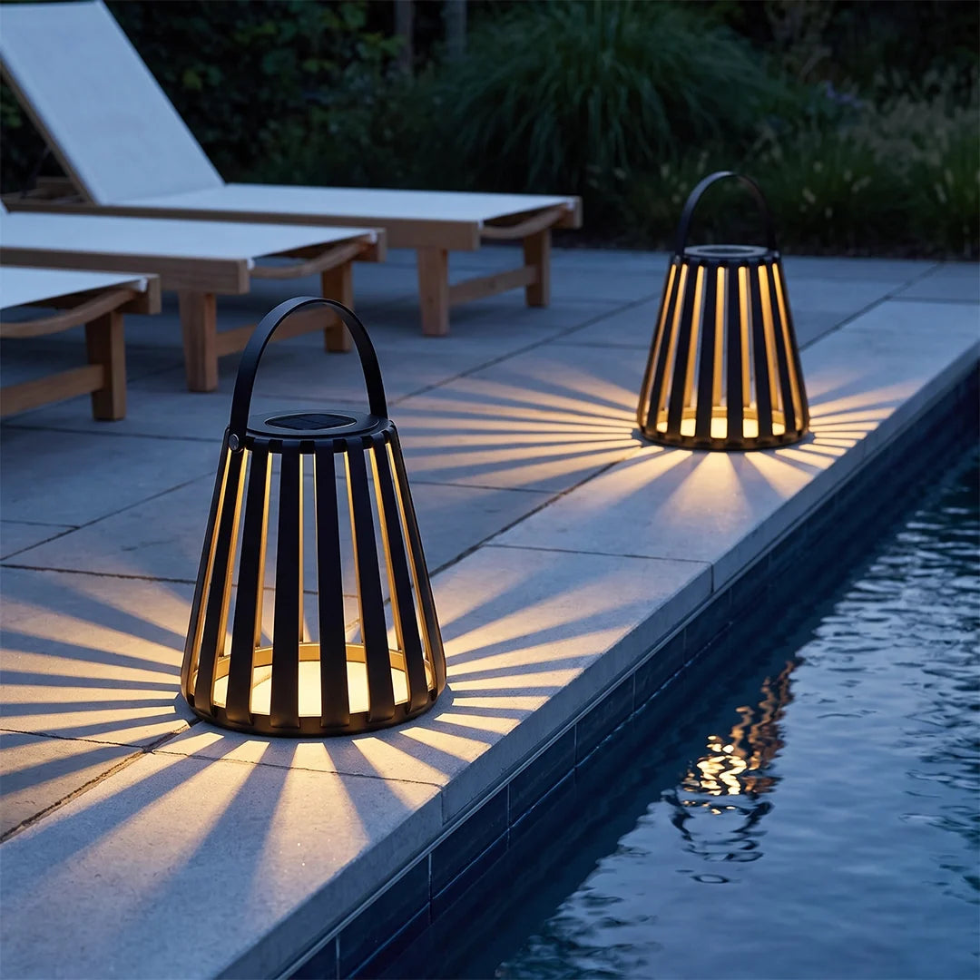 Portable LED Light Lantern Solar Outdoor Landscape Light