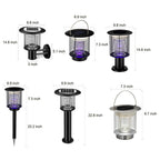 Solar Light Bug Zapper Solar Garden Purple-Light Mosquito Killer Lamp