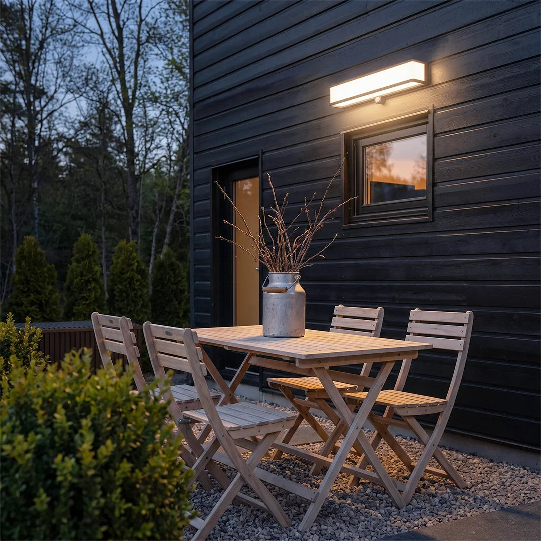 Solar Light Outdoor Wall Mount Waterproof Wall Light Sensor Lamp