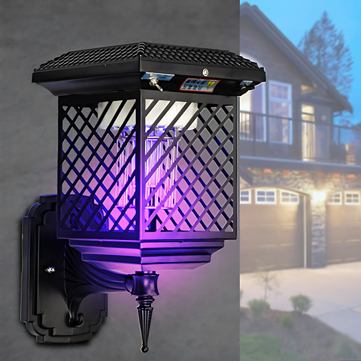 Black Landscape Lighting Solar-Powered Waterproof Stainless Steel
