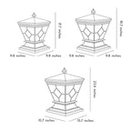Solar Lights Outdoor Gate Pillar Modern All-Copper Light