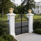 Solar Lights Outdoor Gate Pillar Modern All-Copper Light