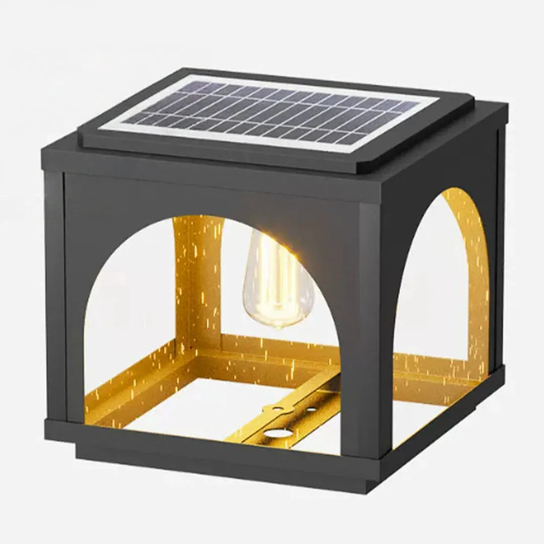Solar Outdoor Pillar Lights Modern E27 Courtyard Lights
