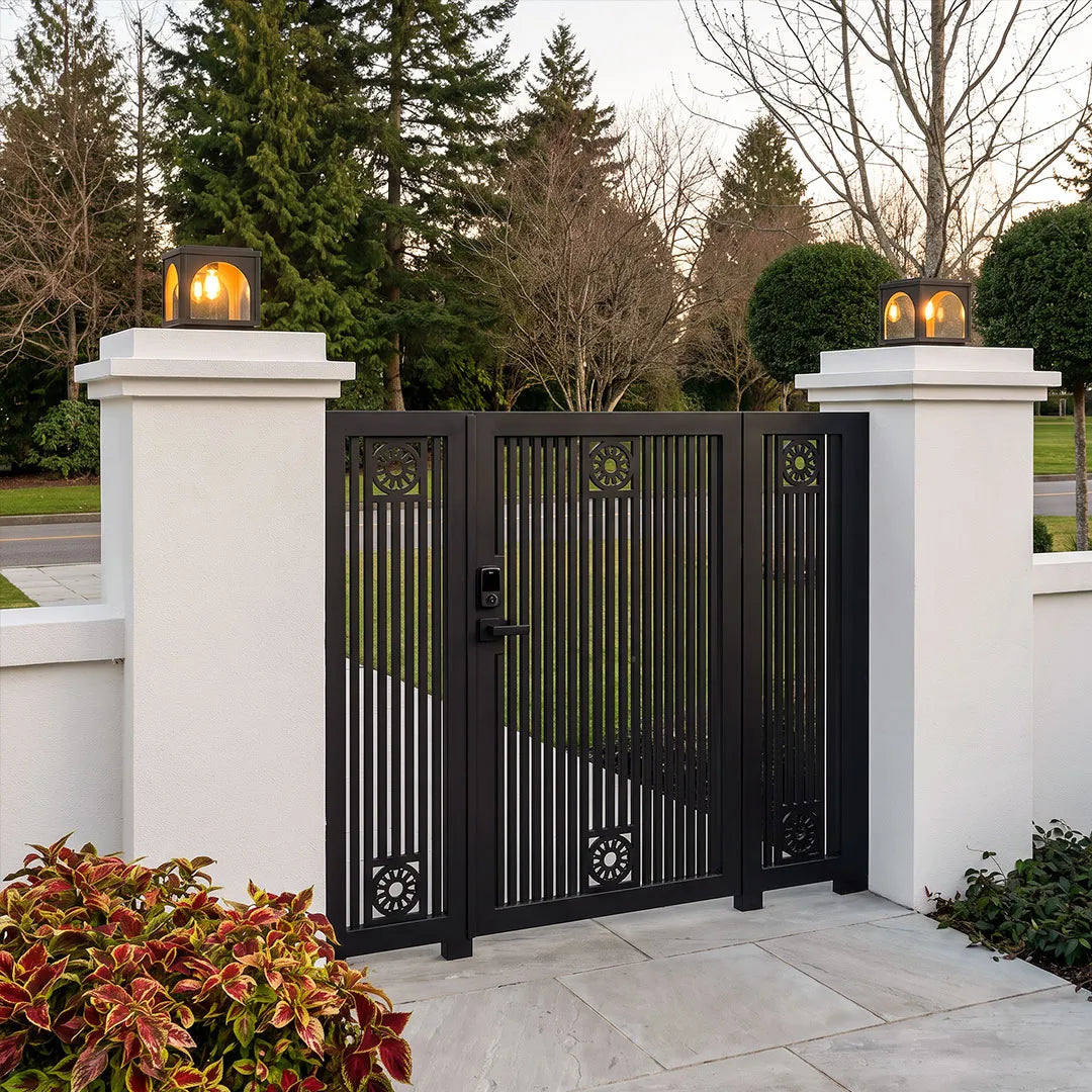 Solar Outdoor Pillar Lights Modern E27 Courtyard Lights