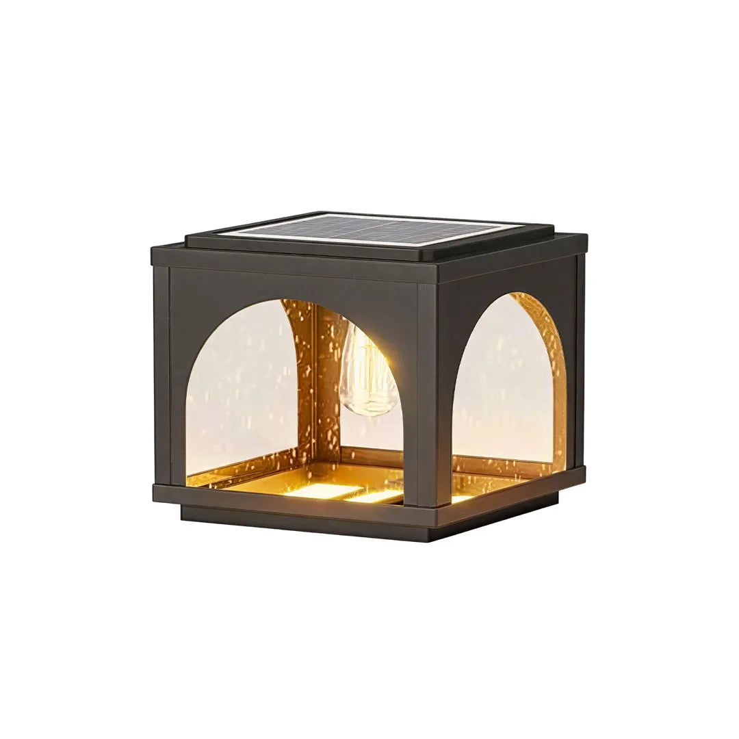 Solar Outdoor Pillar Lights Modern E27 Courtyard Lights