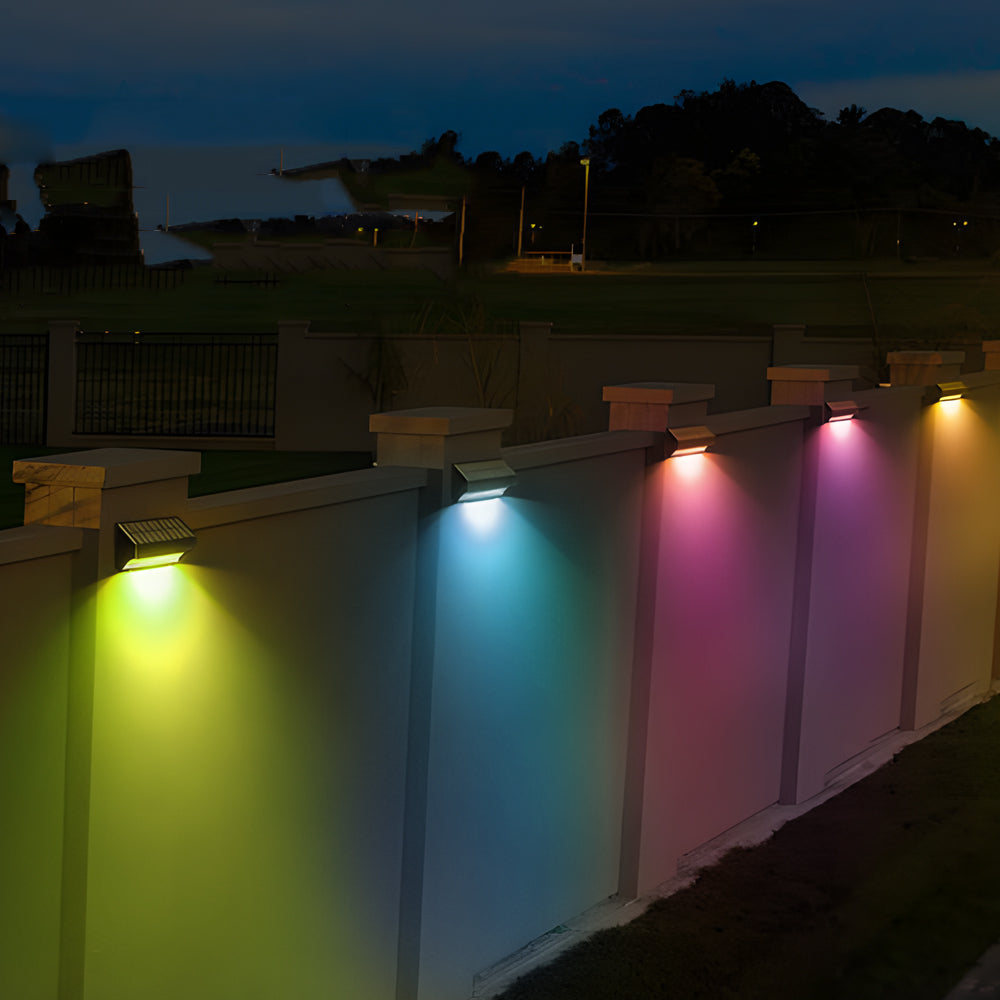 4 PCS Solar Outdoor Wall Lights Dusk to Dawn Waterproof Ambient Light
