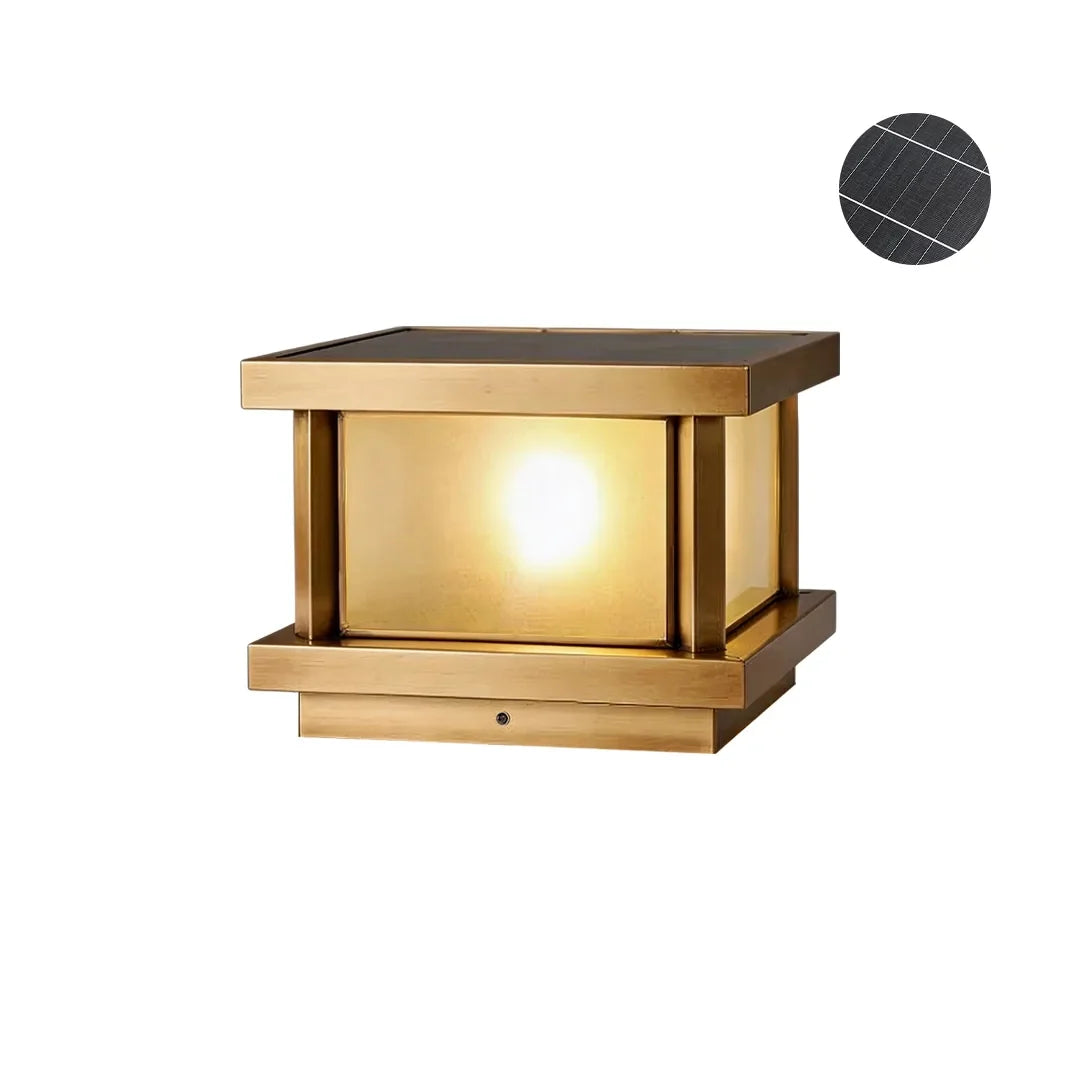 Outdoor Lights for Pillar Tops Modern Copper Waterproof Light