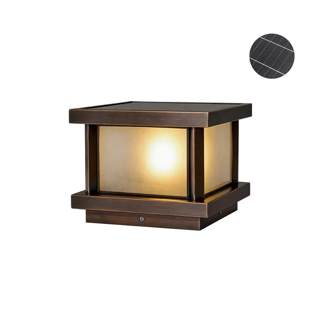 Outdoor Lights for Pillar Tops Modern Copper Waterproof Light