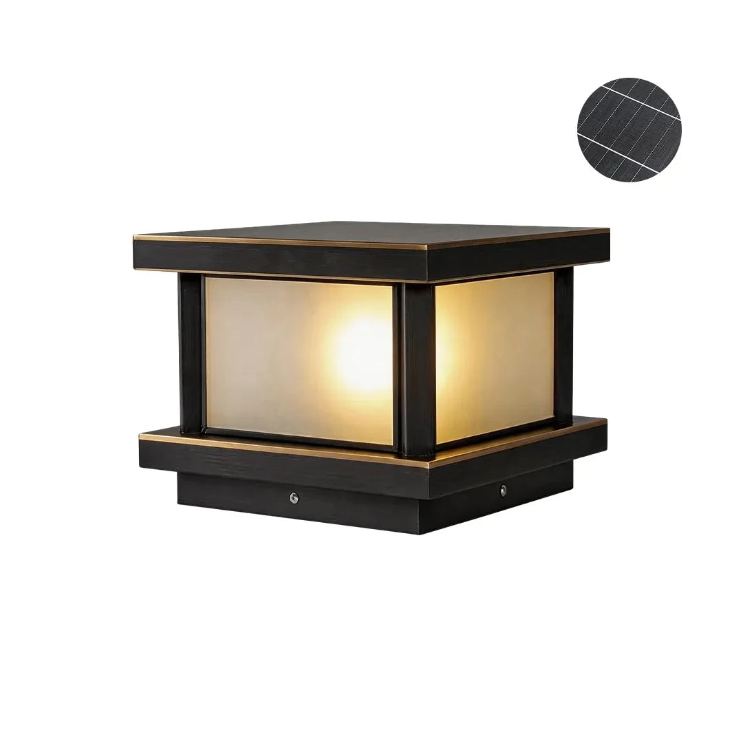Outdoor Lights for Pillar Tops Modern Copper Waterproof Light