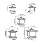 Landscape Pillar Lighting Vintage Roofline Outdoor Light