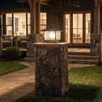 Landscape Pillar Lighting Vintage Roofline Outdoor Light