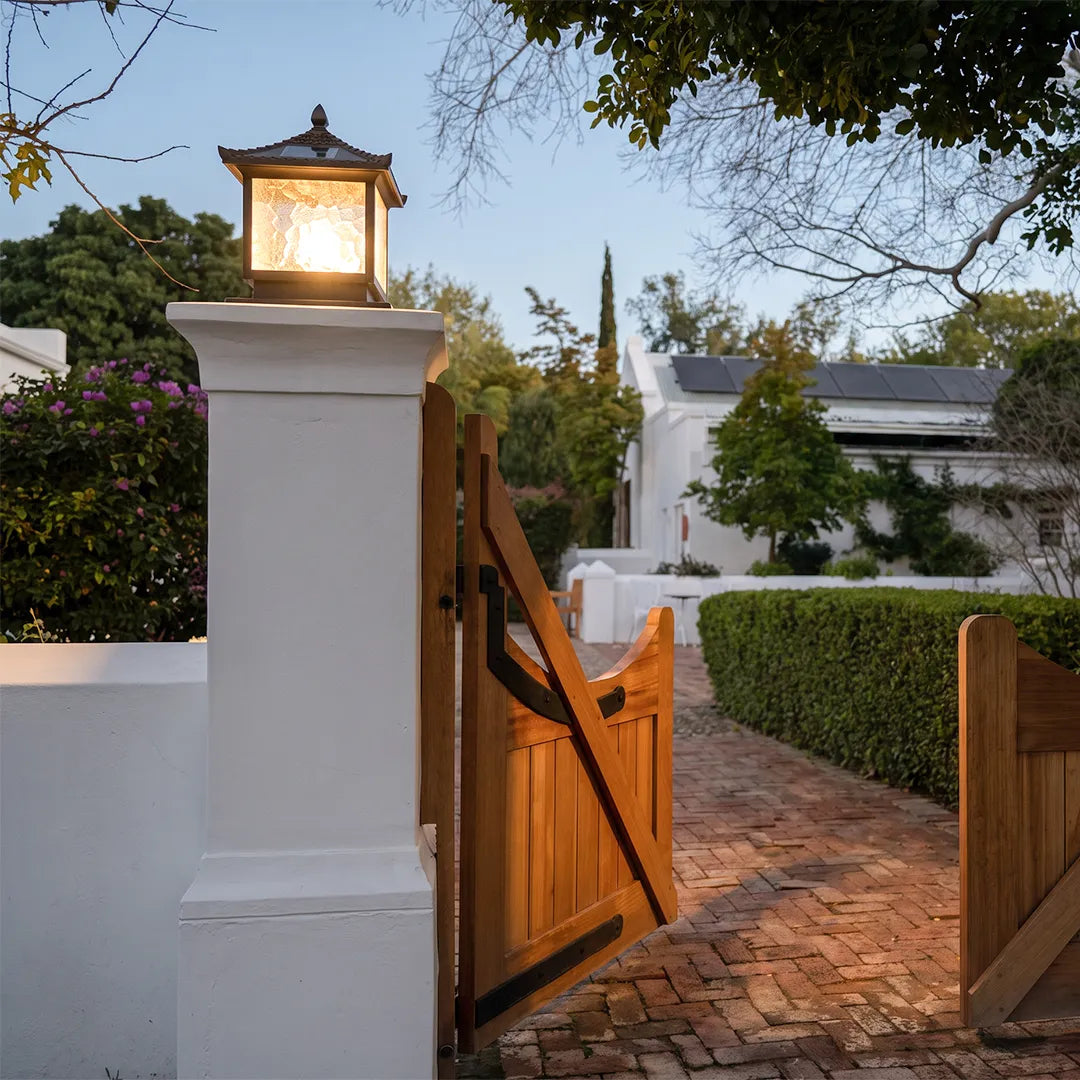 Landscape Pillar Lighting Vintage Roofline Outdoor Light