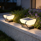 Solar Pillar Lighting Modern Waterproof Garden Gate Light