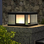 [Open-Box]Solar Pillar Lights Waterproof LED Glass Acrylic Modern Light